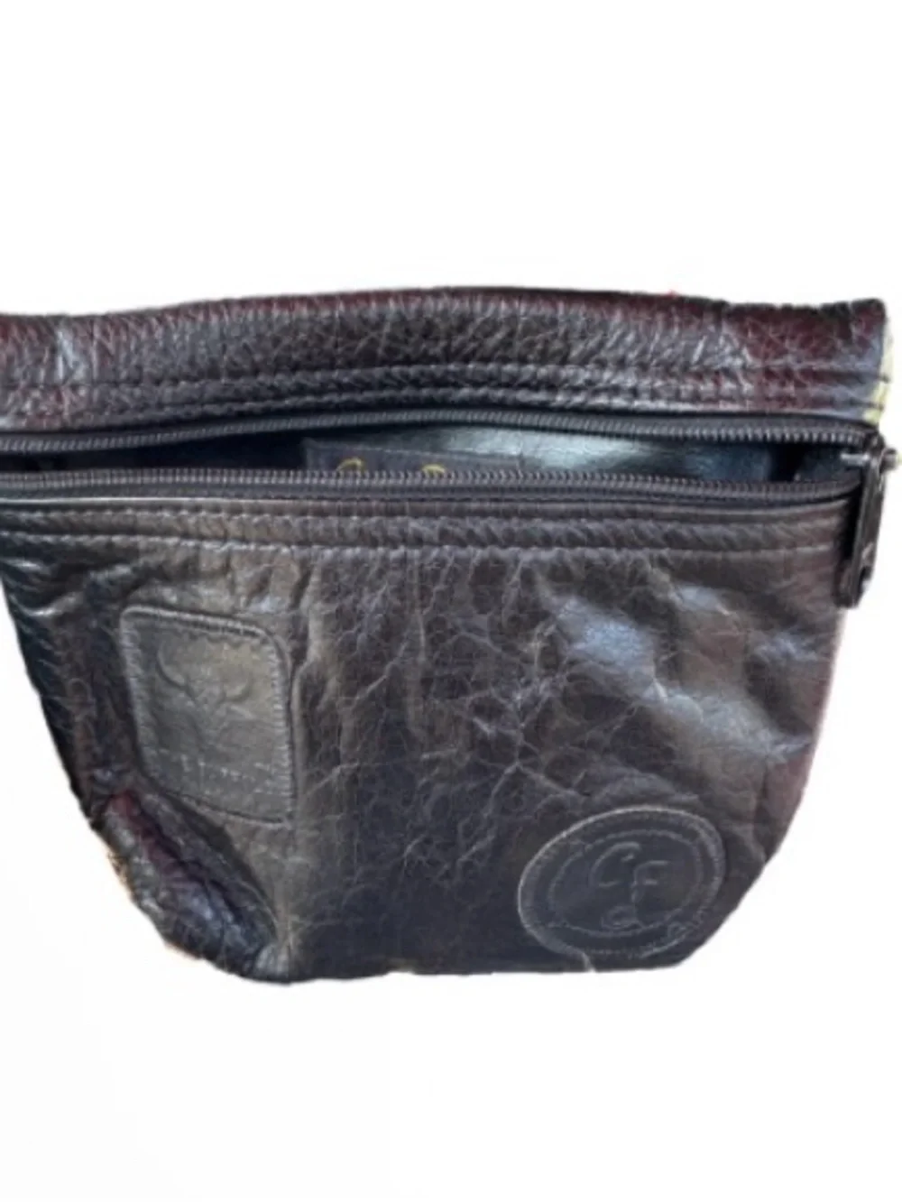 Carlos Falchibkack buffalo  Leather Cosmetic Pouch unisex